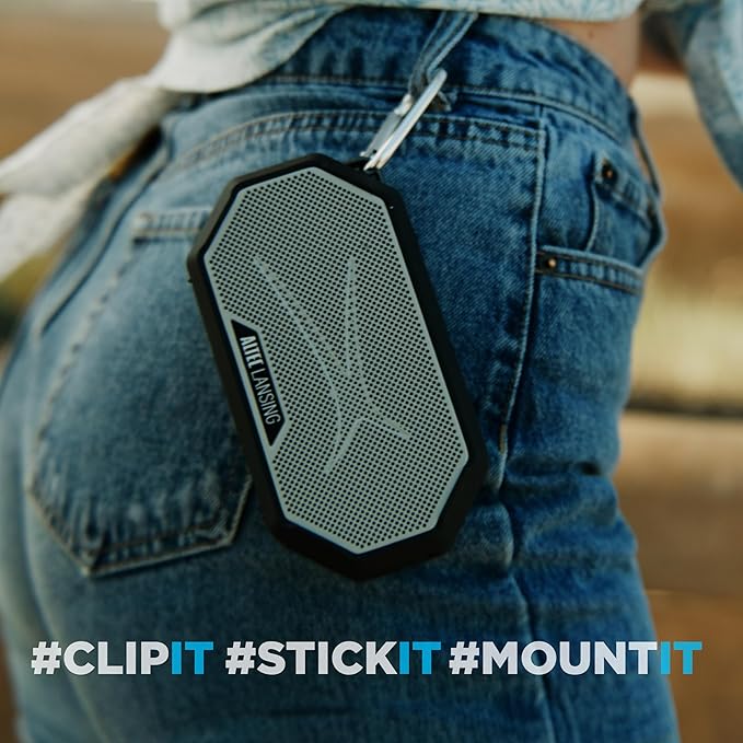 Altec Lansing Portable Bluetooth Speaker HYDRAMINI 2.0, IP67 Waterproof, Portable Speaker, 12h Playtime, Wireless Pairing, USB-C Quick Charge, Magnetic Bluetooth, Voice Assistant Integration