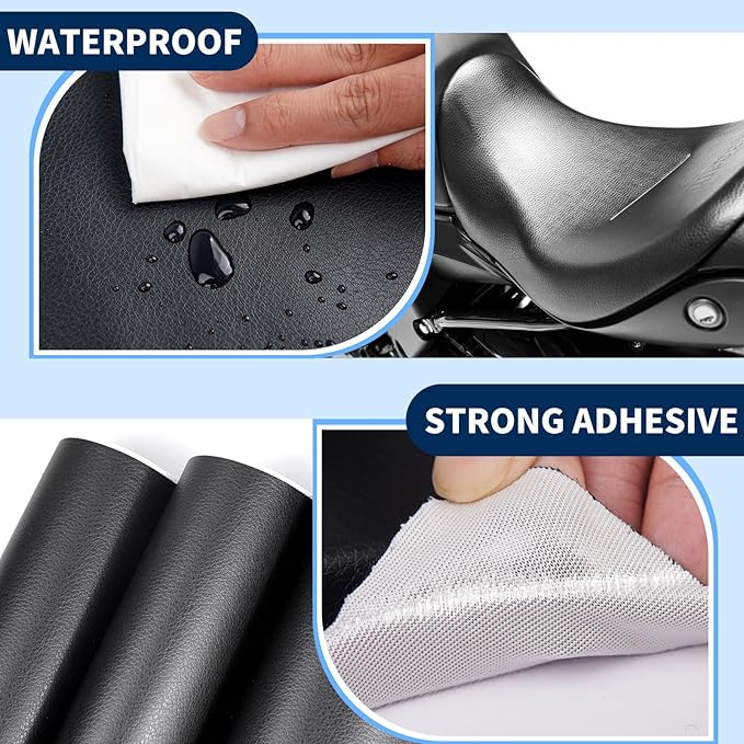 Kangshoon Leather Repair Patches, 17X395 Inch Self-Adhesive Leather Repair Tape - Image 4