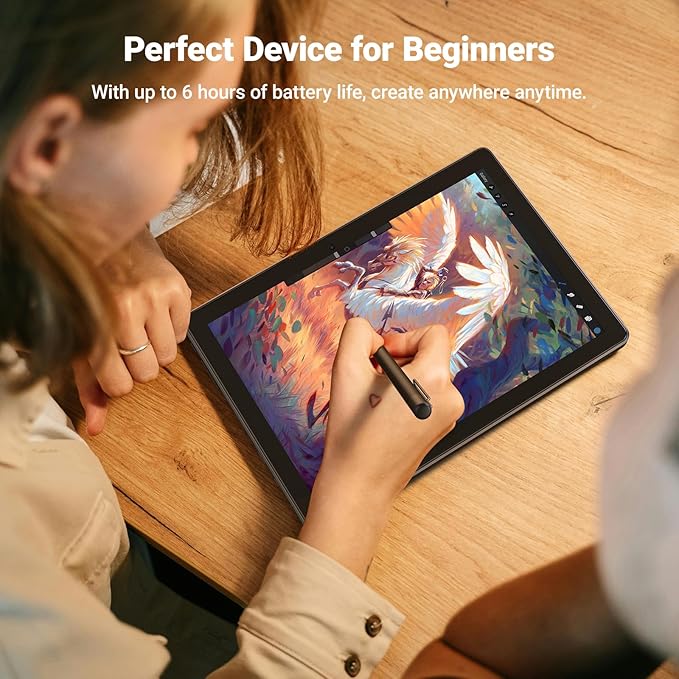 T8 Drawing Tablet No Computer Needed,8 inch FHD Display,Octa-Core CPU,Pre-Installed Drawing Apps & Tutorials,More Bonus Items for Beginners, Artists, Students