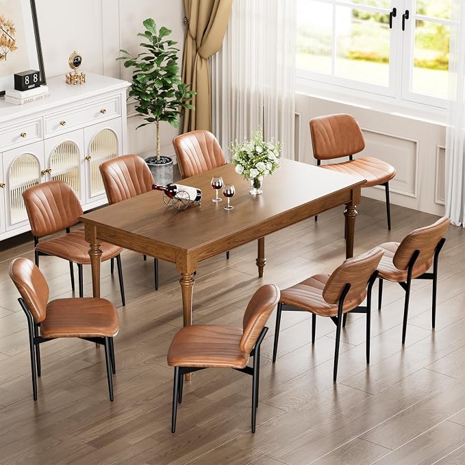 YaFiti Dining Chairs Set of 8, Dining Room and Kitchen Chairs, Mid Century by YaFiti