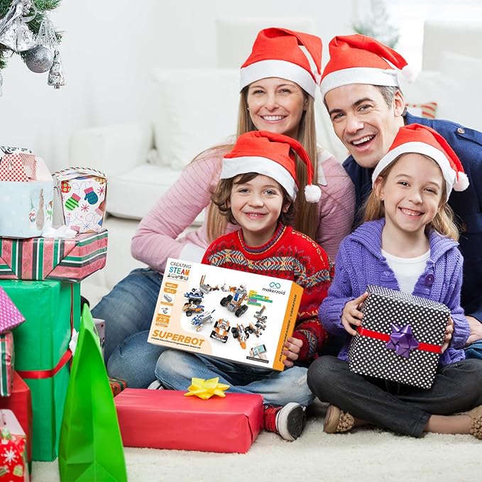 STEM Coding Robot Kits for Kids Ages 6+, 26-in-1 Educational Programmable Scratch Coding Robotics Kit, APP RC Robot Jeep Car Birthday Children's Day Gift for Boy Girls(400+ Pcs)