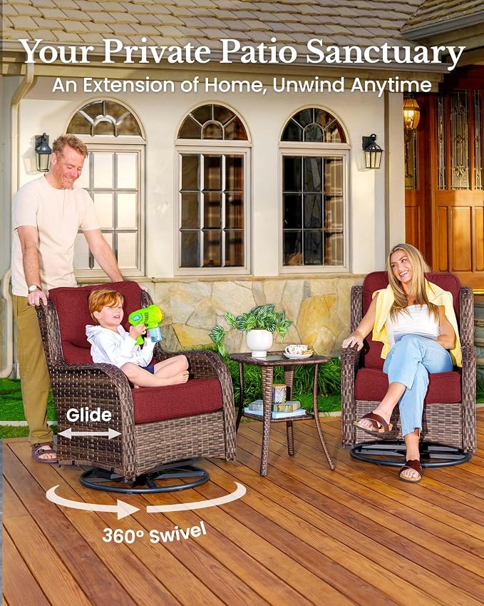 HILLGA 3-Piece Luxury Patio Furniture Set - Image 3