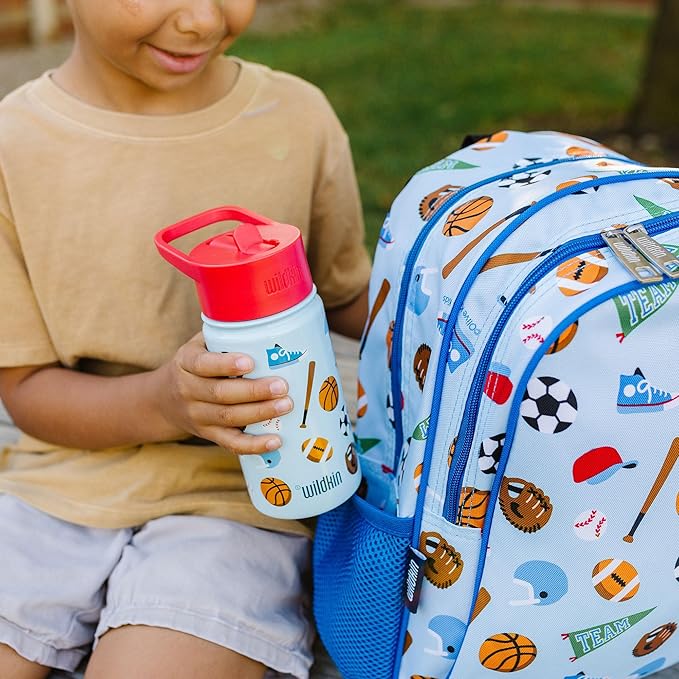 Wildkin 15-inch Kids Backpack – Durable, Padded, Adjustable for School & Travel - Game On