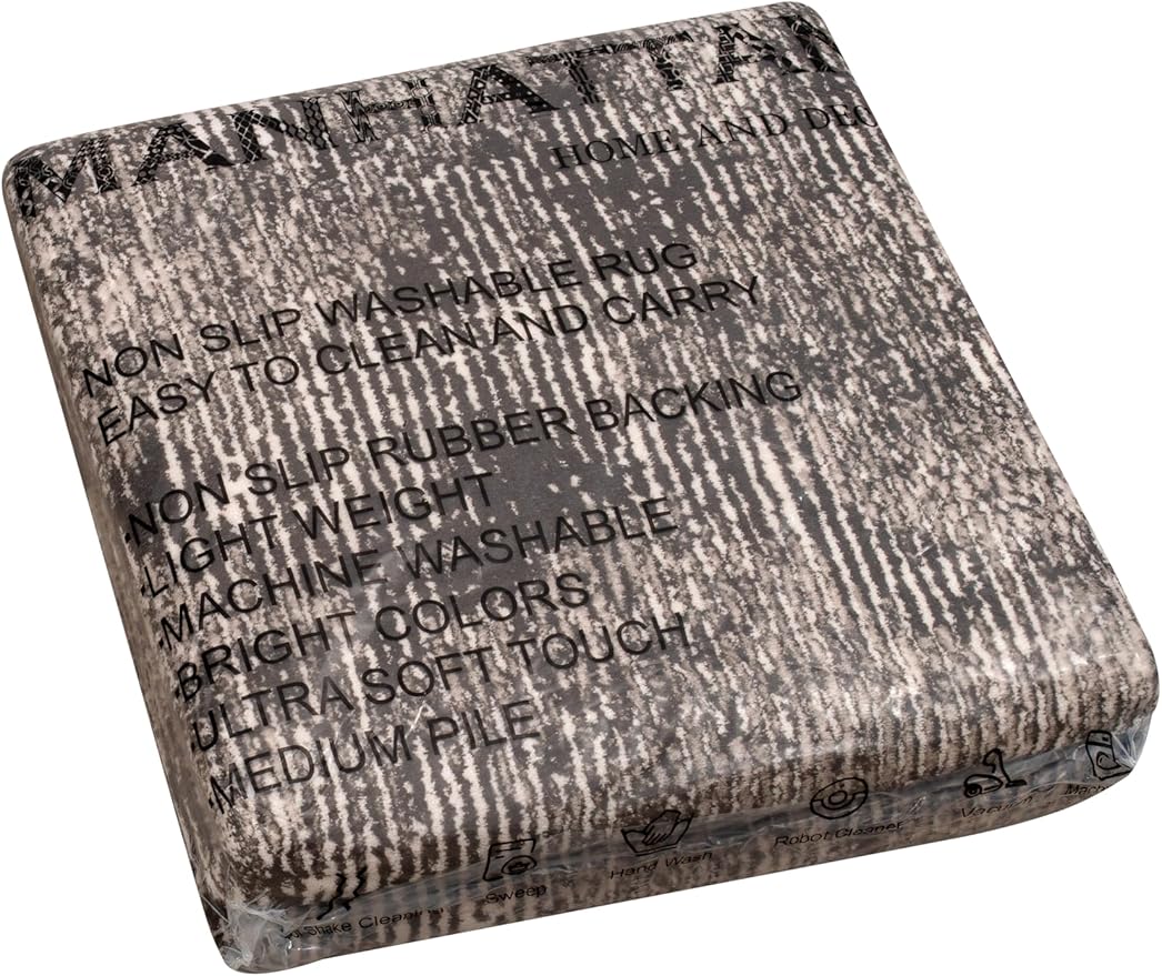 Non-Slip Washable 5x7 Area Rugs for Living Room Bedroom, Ultra Soft Bedside Rug, Indoor Floor Carpet for Kids Girls and Boys, Dorms, Nursery Rooms, Non-Skid Area Rug, Abstract Brown Beige, 5' x 7'