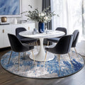 RELEANY Washable Area Rugs 8ft Non-Slip Modern Abstract Soft by RELEANY