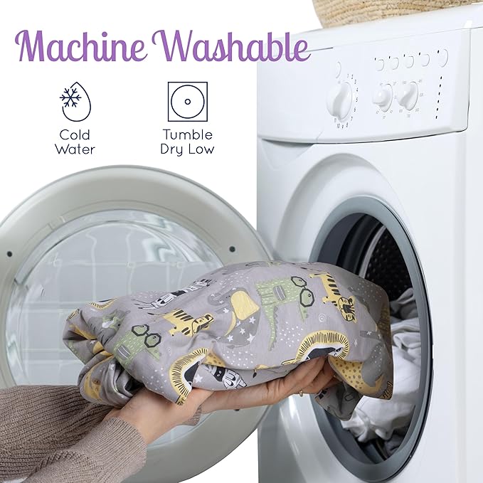 Fitted Nautical Crib Sheets (3 Pack) by GROW WILD - Jersey Knit Cotton Crib Sheet for Boys, Toddler Bed Mattress & Baby Boy Crib Bedding Set, 52” x 28” x 9” Crib Sheets (Safari Animals)