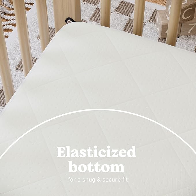 Graco Premium Crib Mattress & Protector Value Bundle (1-Pack) – Includes GREENGUARD Gold Certified Crib & Toddler Mattress, GREENGUARD Gold Certified Waterproof Protector