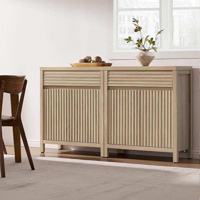 SICOTAS 58" Large Fluted Buffet Cabinet by SICOTAS