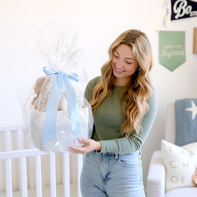 NaturalCozy Storage Cubes 9”x9”x7”Cotton Rope Woven Baskets for Organizing 3-Pack | 9 Inch Cube Storage Bin | Small Basket for Shelf Nursery, Pantry, Decorative Plant, Bathroom Closet, Toy Gift