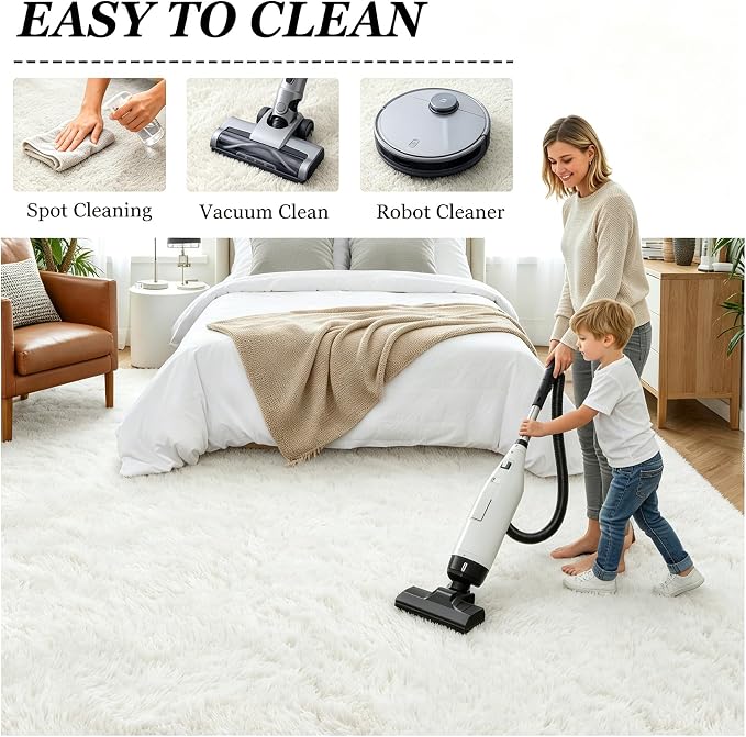 6x9 Area Rugs for Living Room Bedroom: Ultra Soft Fluffy Shag Rug Upgrade - Image 8