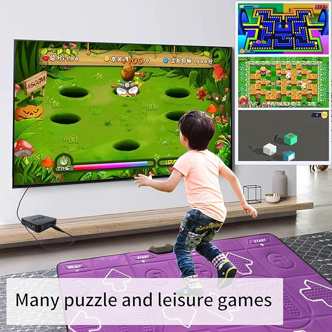 Dance Mat for Kids and Adults, Double User Wireless Dance Pad Game for TV, Exercise Dancing Mat for Family Games,Gifts Ideas for Girls and Boys