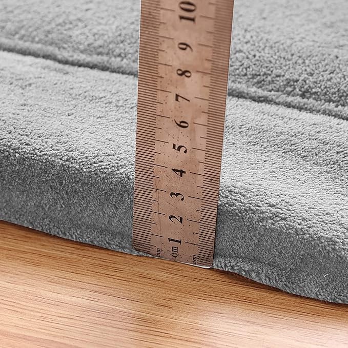 MAXYOYO Baby Play Mat, 1.2" Thick Memory Foam Soft Padded Carpet with Non-Slip Backing, 5x7 ft Japanese Tatami Rug Living Room for Kids, Toddler, Children, Nusery(Grey)