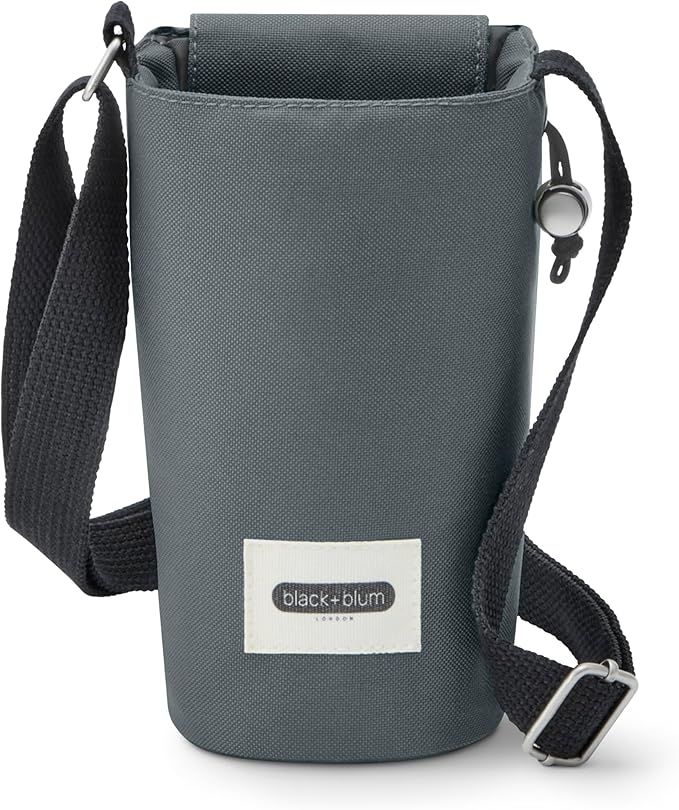 BLACK + BLUM Insulated Bottle Bag - Made with Recycled PET and BPA Free - Bottle Bag for On The Go, Slate