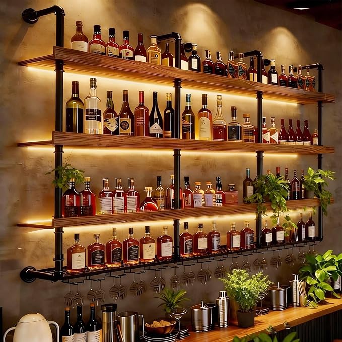 47.2in Wall Mounted Wine Rack by flowercart