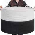 INDRESSME Large Cotton Rope Baskets by INDRESSME