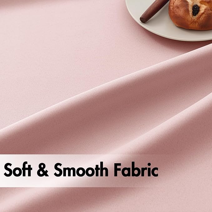 ANRODUO Light Pink Blackout Curtains for Girls Bedroom Living Room, Back Tab Rod Pocket Pinch Pleated Thermal Insulated Room Darkening Curtains 120 Inches Long 2 Panels, 52 x 120 Inch