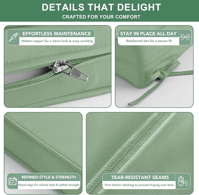 Summsun Waterproof Outdoor Patio Cushions - Image 5