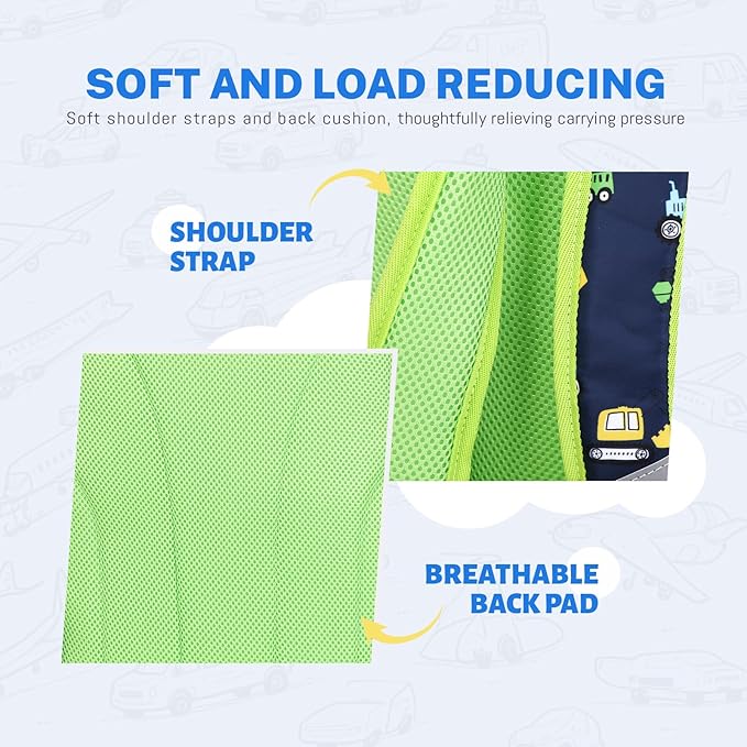 mygreen 3PCS Kids Backpack Set - Waterproof Bookbag with Lunch Box for Boys Ages 3-12, Adorable Cartoon Prints for School & Outdoor Use Black Soccer