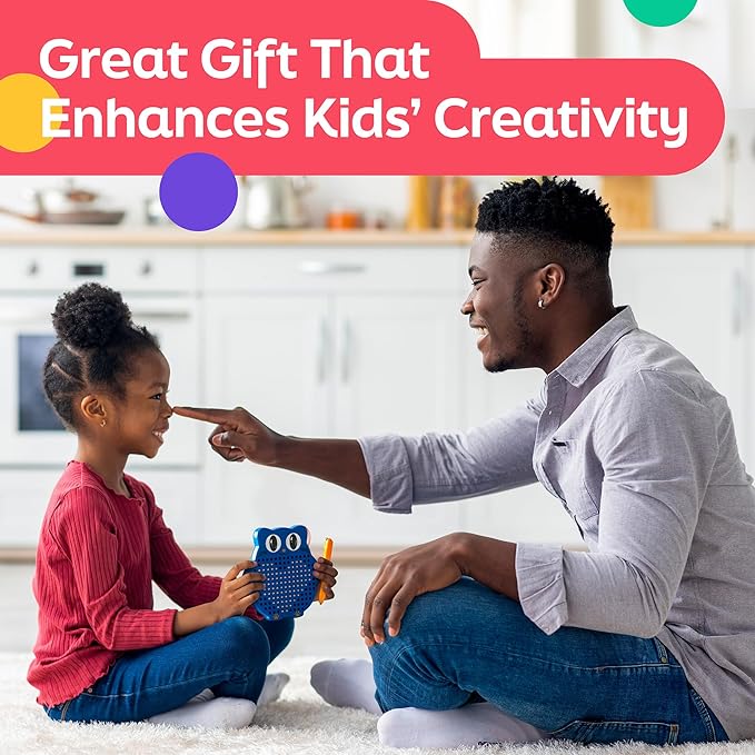 Magnetic Drawing Board for Kids & Toddlers with Beads and Magnet Stylus Pen - Magnetic Travel Toy for Airplane & Car Ride Activities for Kids