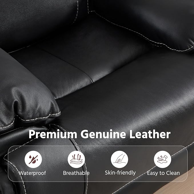 ANJ Premium Genuine Manual Reclining Sofa Set - Image 4