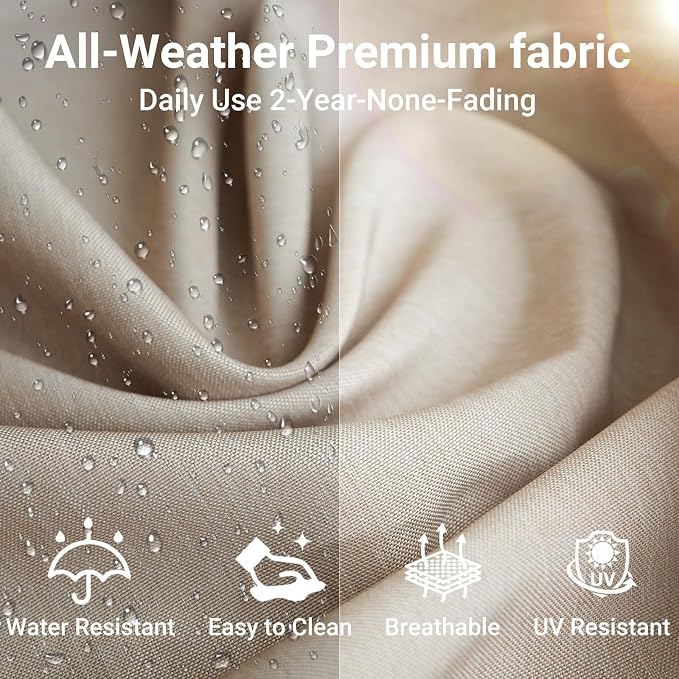 Jing's Villa 9-Piece Patio Furniture Set, All-Weather Outdoor Wicker Sectional - Image 5