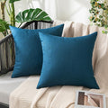 MIULEE Pack of 2 Decorative Outdoor Solid Waterproof Throw Pillow Covers Euro by MIULEE