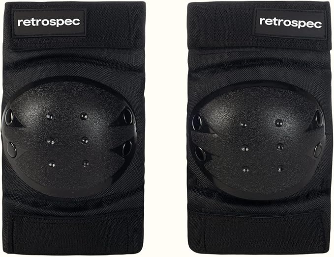 Retrospec Knee Pads, Elbow Pads & Wrist Guards for Men, Women & Kids - Protective Gear for Skateboarding, Roller Skate, Rollerblade, BMX & Scooter - Multi Sport Pad Set