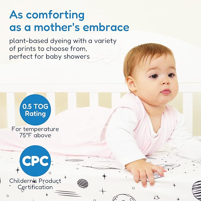 TotAha Sleep Sack 15-18-24 Months 0.5 TOG, Lightweight Summer Sleeping Sacks, Soft Babies Wearable Blanket with 2-way Zipper for Girl 3-Pack, 0.5 TOG