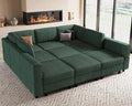 Belffin 9 Seats Corduroy Modular Sectional Sofa, Comfy Upholstered Sectional by Belffin