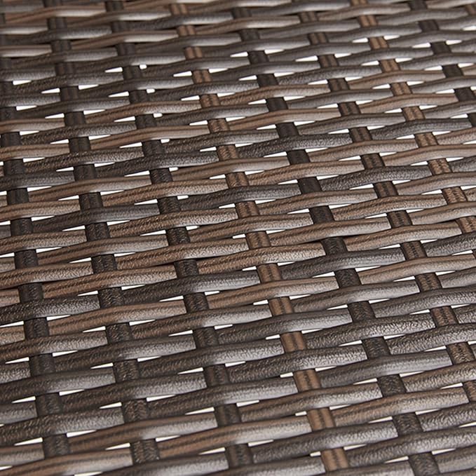 DUMOS 3-Piece Patio Furniture Set, All-Weather Outdoor Wicker Chairs - Image 8