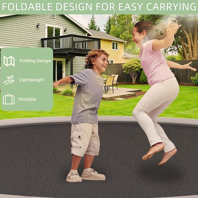 Trampoline Spring Cover, 10ft/12ft/14ft/15ft/16ft Trampoline Replacement Safety Pad, Waterproof Trampoline Accessories Pad for Round Frame