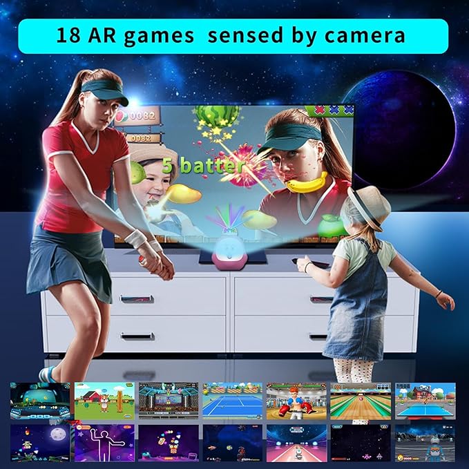 P-Ink Kids & Adults Dance Mat - Musical AR Game Mat with Camera for Kids, TV Game, Christmas & Birthday Gift for Girls & Boys