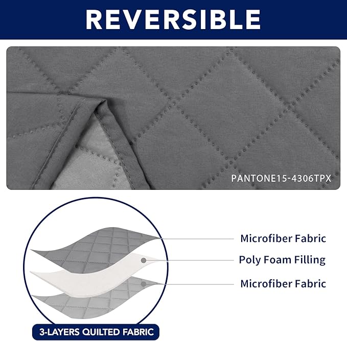 PureFit Water Resistant Reversible Sofa Cover - Image 5