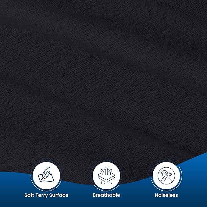 Utopia Bedding Waterproof Mattress Protector Twin Size, Premium Terry Mattress Cover 200 GSM, Breathable, Fitted Style with Stretchable Pockets (Black)