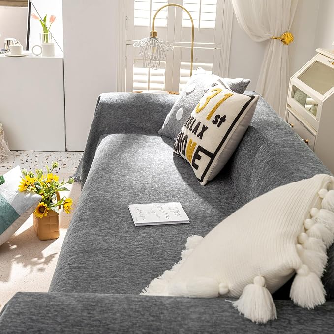 VClife Boho Chic Couch Cover, Soft Chenille Couch Covers - Image 9