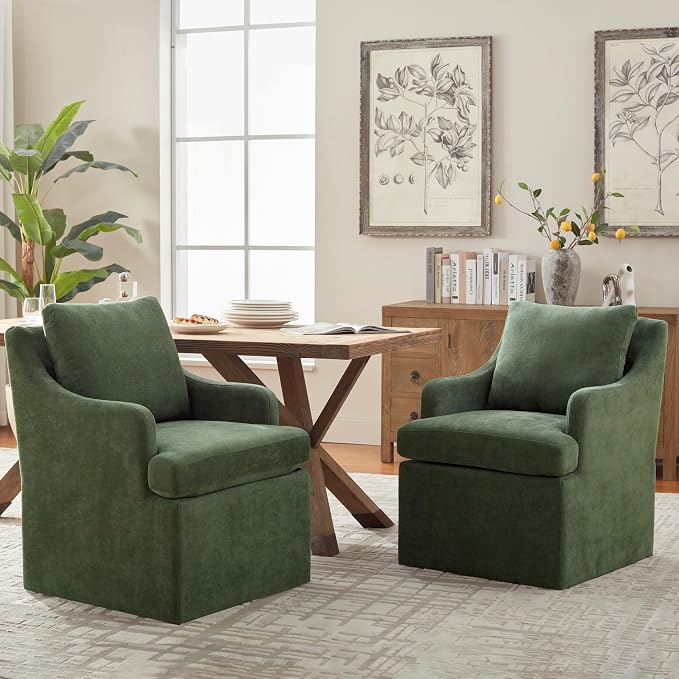 VKNOW Upholstered Dining Chairs Set of 6, Modern Kitchen Chairs Dining Room - Image 3