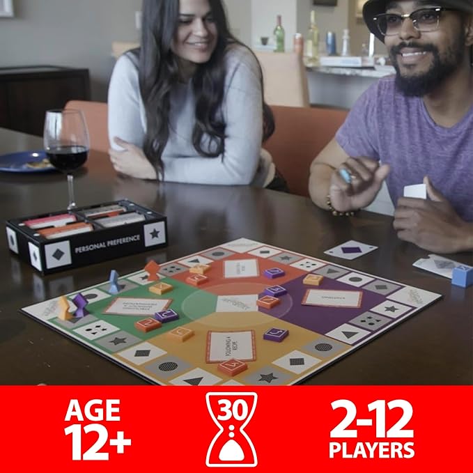 Board Game - The Original Preference Ranking Family Party Game from The 1980s, with 750 All New Cards, 'How Well Do You Really Know Each Other', 2-12 Players (Updated Edition)