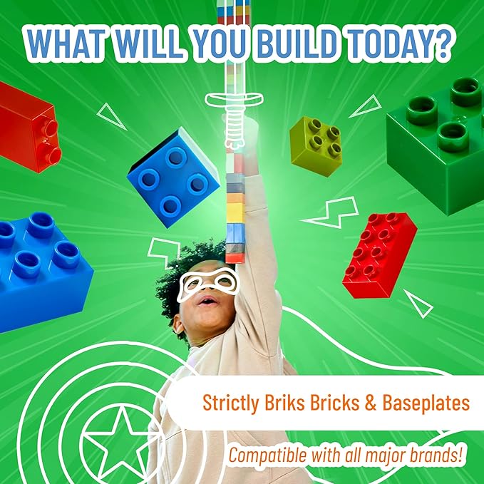 Strictly Briks Classic Brick Starter Kit – 96 Gray 2x4 Stud Pieces - Creative Building Set for Ages 3+ - Compatible with Major Brick Brands