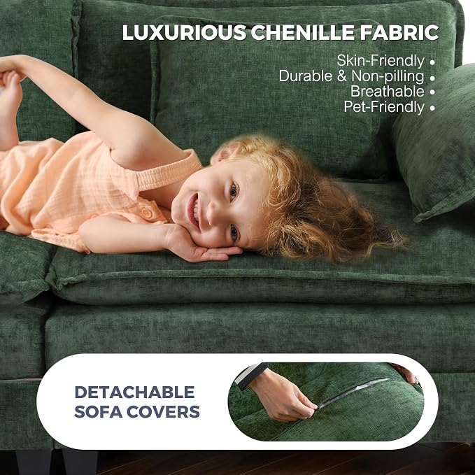 ELUCHANG Oversized 153" Modular Sectional Sofa, Comfy Cloud Couch, L Shaped - Image 3