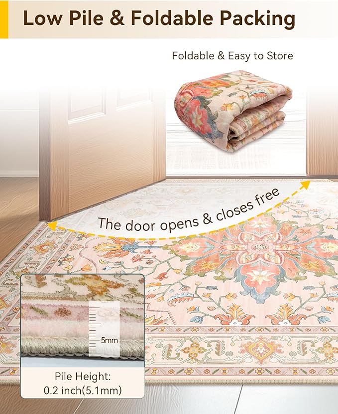 RELEANY Area Rugs 2'6"x4' Kitchen Rugs Entry Rug Small Rugs - Image 5