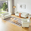 QHITTY 3 Piece Living Room Set, Sectional Chesterfield Sofa Chair Contemporary by QHITTYFurnitureLife