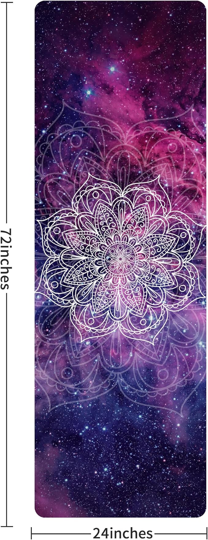 Non Slip Yoga Mat TPE Workout Mat for Men Women, Thick Workout Mat with Carrying Strap, Fitness Mats for Exercise, Yoga, Fitness, Pilates, Floor Workouts (72" x 24" x 6mm)