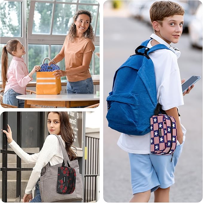 Small Cooler Bag Freezable Lunch Bag for Work School Travel,Leak-Proof Small Lunch Bag,Small Insulated Bag for Kids/Adults,Freezer Lunch Bags,Freezable Snack Bag,Mini Lunch Bag Fit for Yogurt