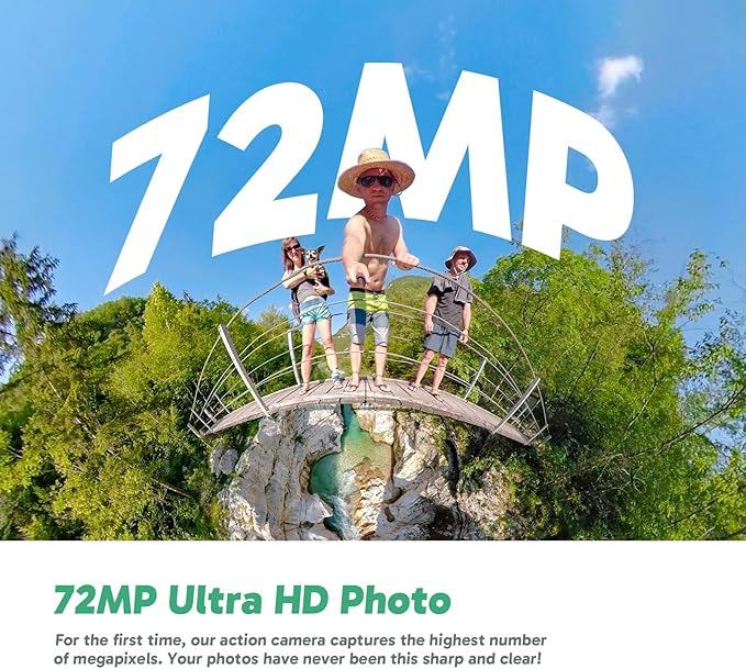 AKASO 360 Weatherproof 360° Action Camera - 5.7K 360 Video with 1/2" 48MP Sensors, 72MP 360 Photo, 360-SuperSmooth, 2.29" Touchscreen, Invisible Selfie Stick Effect, 360° Horizon Lock, AI Tracking