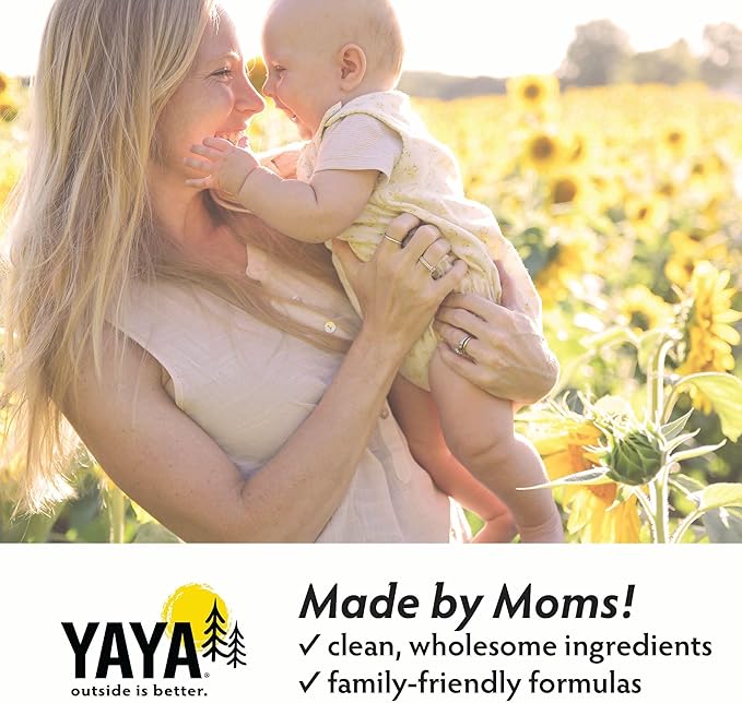 YAYA ORGANICS Baby Bug BAN Insect Repellent Wipes – All-Natural, DEET-Free, Non-Toxic, for Babies, Kids and Sensitive Skin (24 Count, Pack of 2)