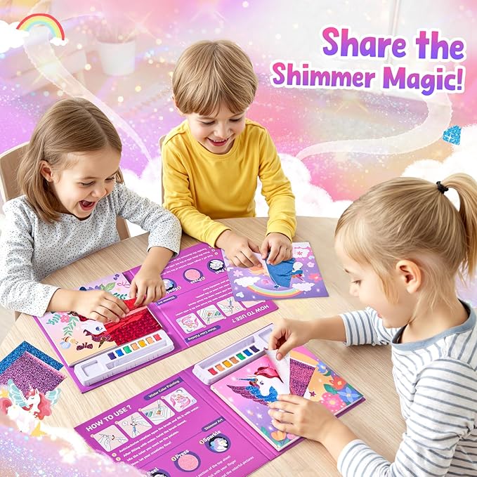 JoyCat Paint with Water Coloring Books, Art & Craft Activity, Princess No Mess Art for Kids Ages 4-8, Craft Kits & Supplies, DIY Creative Activity, Presents for Girls & Boys