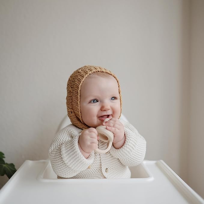 mushie Silicone Baby Fresh Fruit & Food Feeder Pacifier | 6 Months+ (Blush)