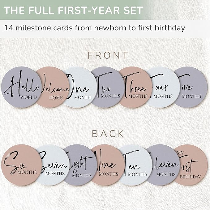 Tiny Trees® Baby Monthly Milestones, Monthly Milestone Signs, Baby Announcement, Baby Age Milestone Keepsakes and Photo Props