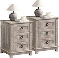 Joaxswe Farmhouse Night Stand Set of 2, Dresser by Joaxswe