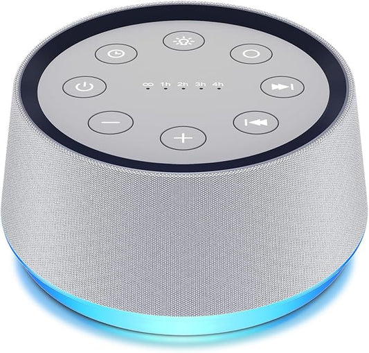 Brown Noise Sound Machine with 30 Soothing Sounds White Noise Machine 12 Colors Night Light for Baby Adults Kids Sleep Machines 36 Volume Levels 5 Timers for Home Office